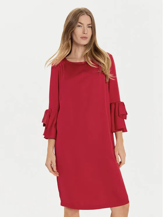 Φόρεμα κοκτέιλ · Κόκκινο · Midi