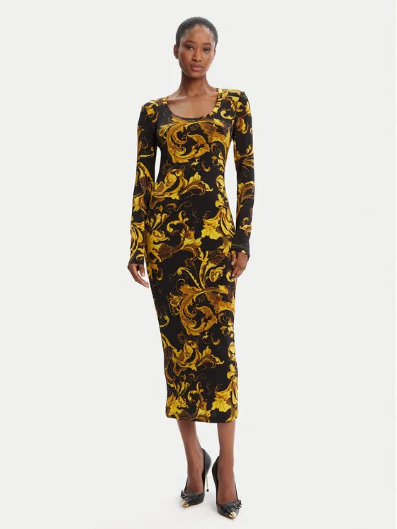 Φόρεμα καθημερινό · Μαύρο · Midi