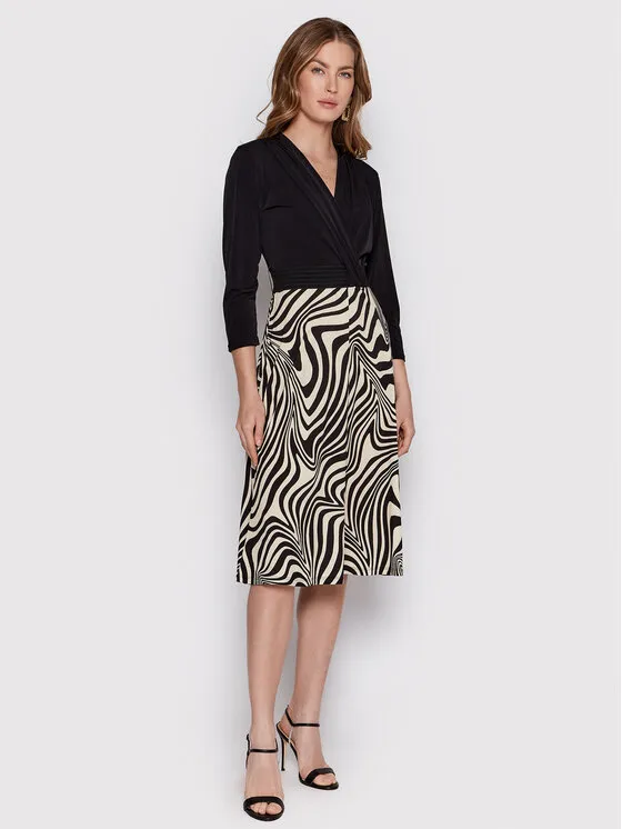 Φόρεμα καθημερινό · Μαύρο · Midi