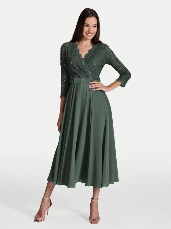 Φόρεμα κοκτέιλ · Πράσινο · Midi