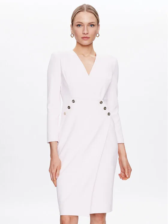 Φόρεμα κοκτέιλ · Ροζ · Midi