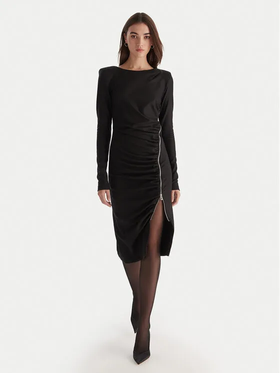 Φόρεμα κοκτέιλ · Μαύρο · Midi