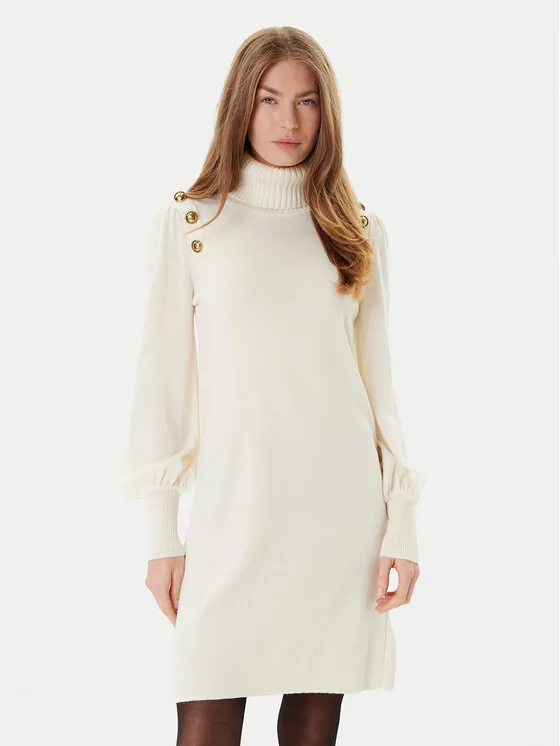 Φόρεμα υφασμάτινο · Μπεζ · Midi