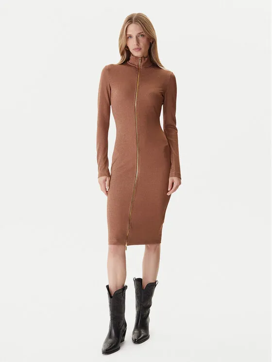 Φόρεμα καθημερινό · Καφέ · Midi