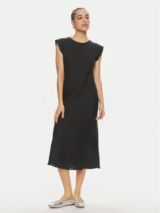 Φόρεμα καλοκαιρινό · Μαύρο · Midi