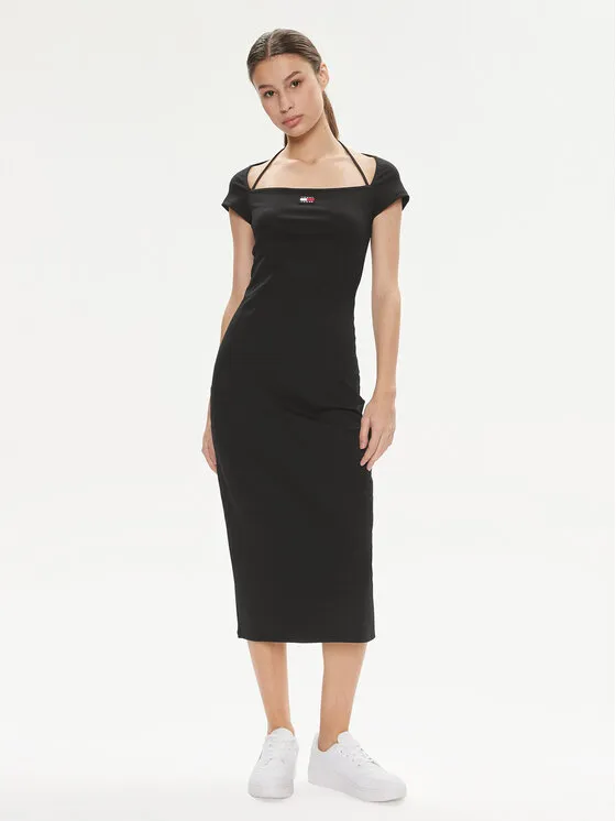 Φόρεμα καλοκαιρινό · Μαύρο · Midi