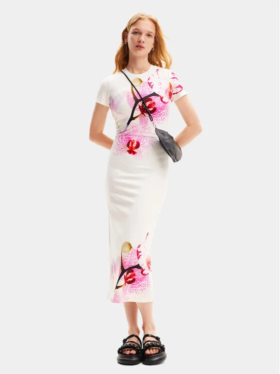 Φόρεμα καλοκαιρινό · Λευκό · Midi