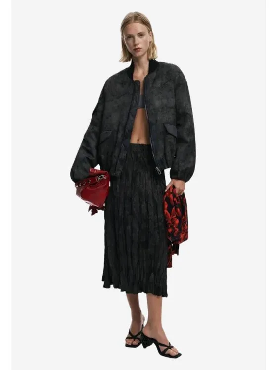 Φούστα midi · Μαύρο