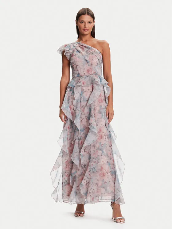 Φόρεμα κοκτέιλ · Έγχρωμο · Midi