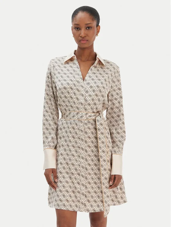 Φόρεμα πουκάμισο · Μπεζ · Mini