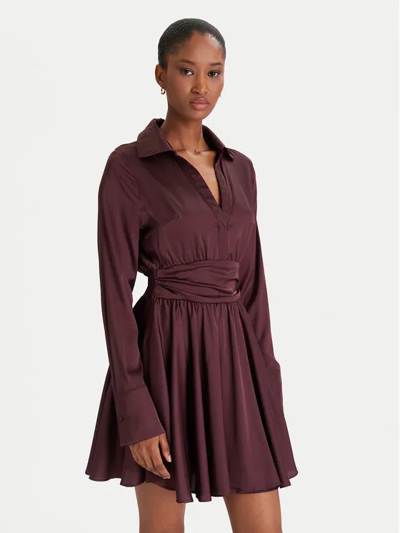 Φόρεμα κοκτέιλ · Καφέ · Mini