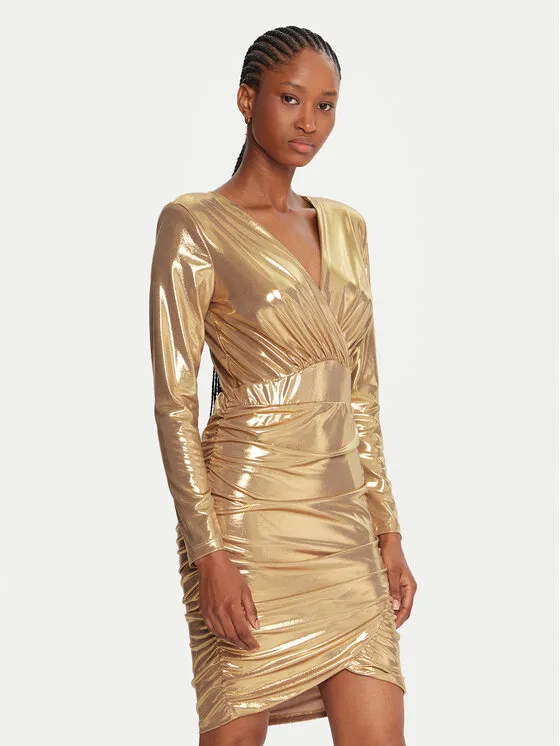 Φόρεμα κοκτέιλ · Χρυσό · Mini