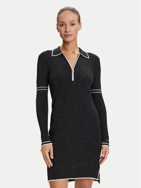 Φόρεμα υφασμάτινο · Μαύρο · Mini