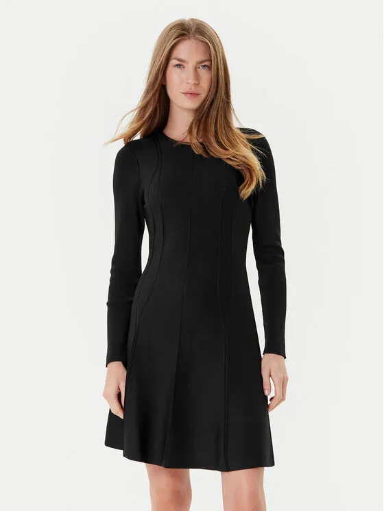 Φόρεμα υφασμάτινο · Μαύρο · Mini