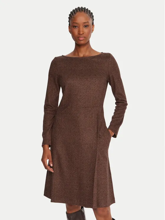 Φόρεμα υφασμάτινο · Καφέ · Mini