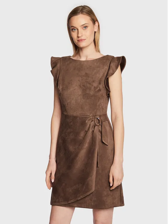 Φόρεμα καθημερινό · Καφέ · Mini