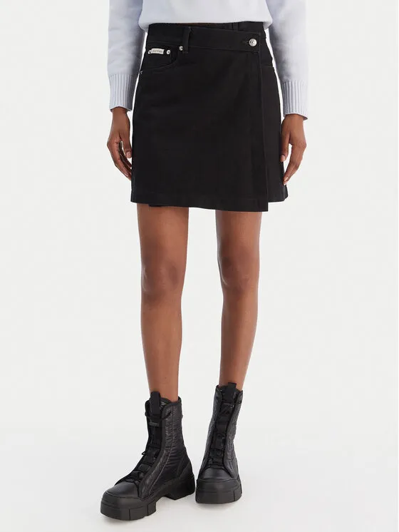 Φούστα τζιν · Μαύρο · Mini