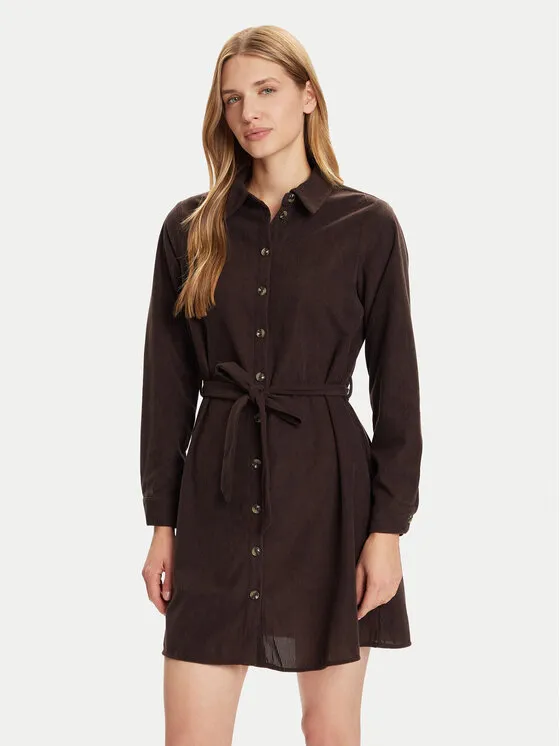 Φόρεμα πουκάμισο · Καφέ · Mini