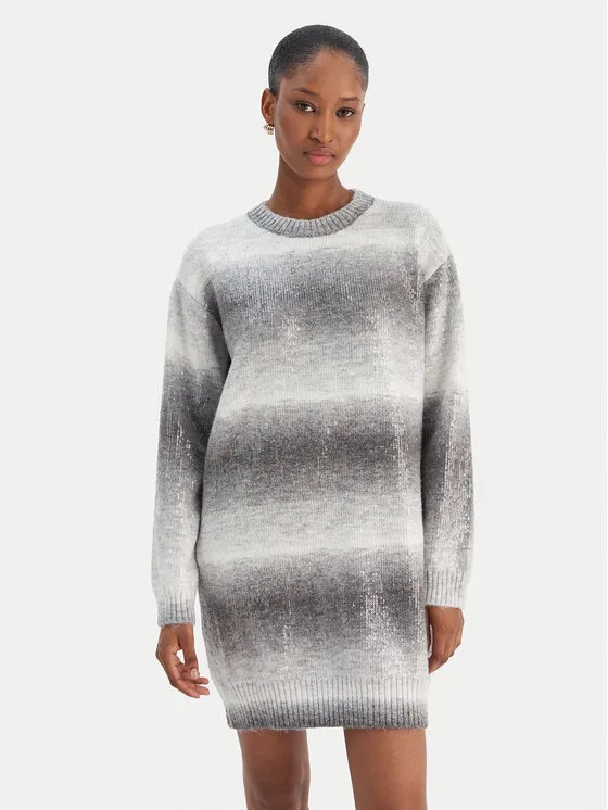 Φόρεμα υφασμάτινο · Γκρι · Mini