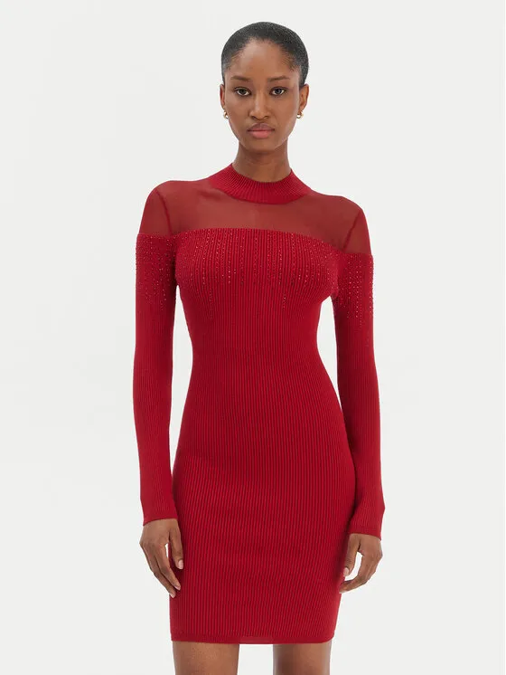 Φόρεμα υφασμάτινο · Κόκκινο · Mini