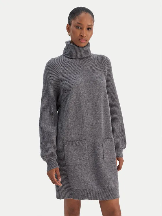 Φόρεμα υφασμάτινο · Γκρι · Mini