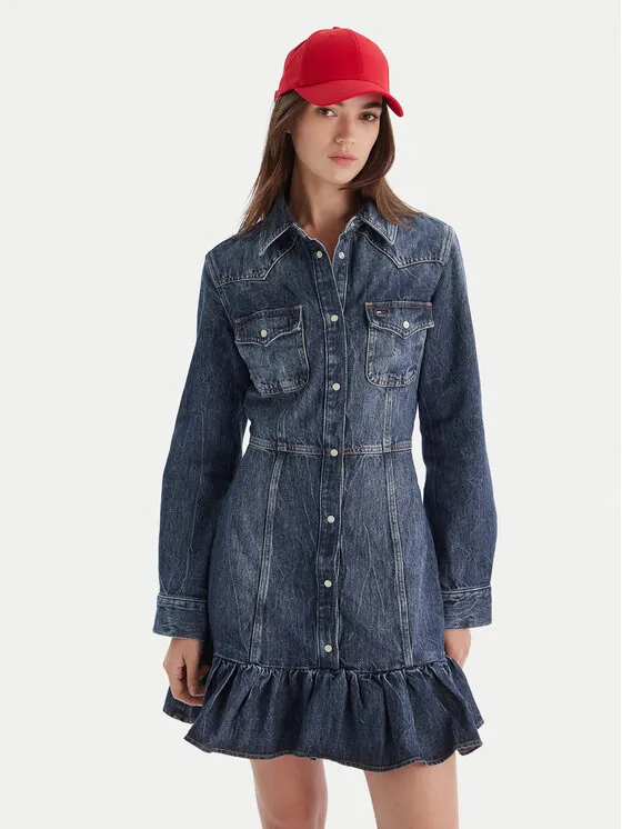 Φόρεμα τζιν · Μπλε · Mini