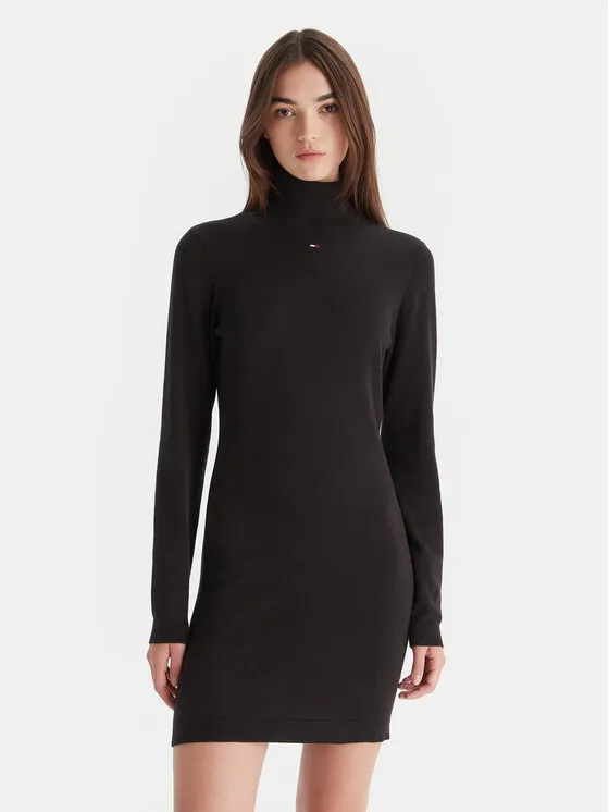 Φόρεμα υφασμάτινο · Μαύρο · Mini