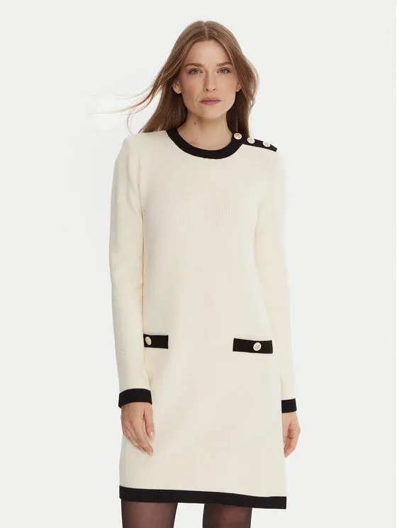 Φόρεμα υφασμάτινο · Εκρού · Mini