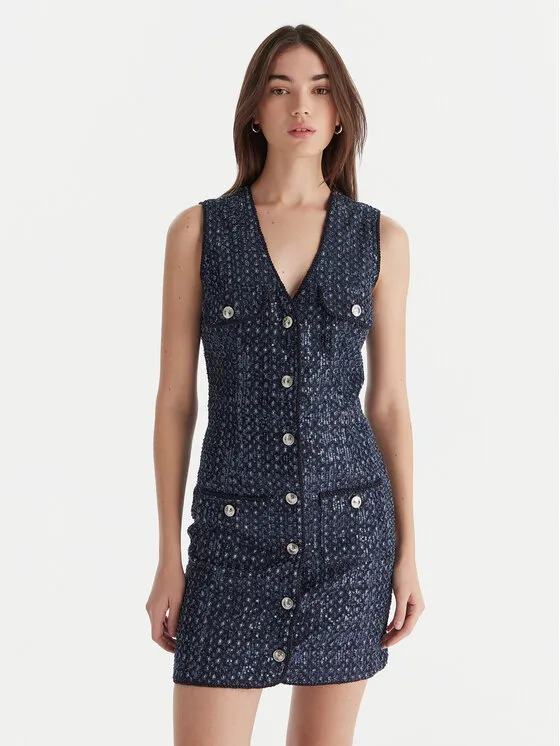 Φόρεμα καθημερινό · Σκούρο μπλε · Mini