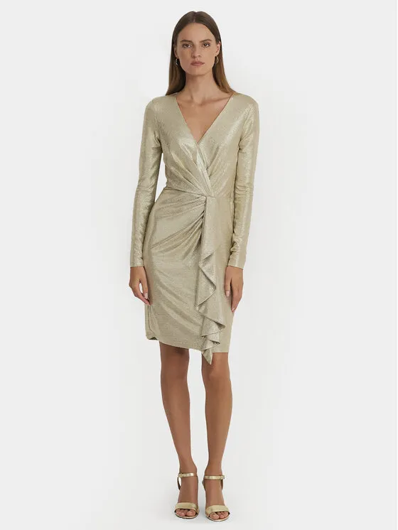 Φόρεμα κοκτέιλ · Χρυσό · Mini