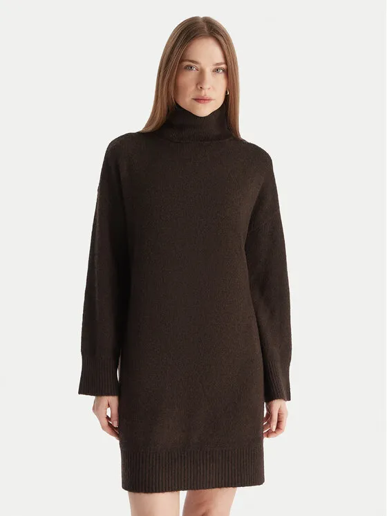 Φόρεμα υφασμάτινο · Καφέ · Mini