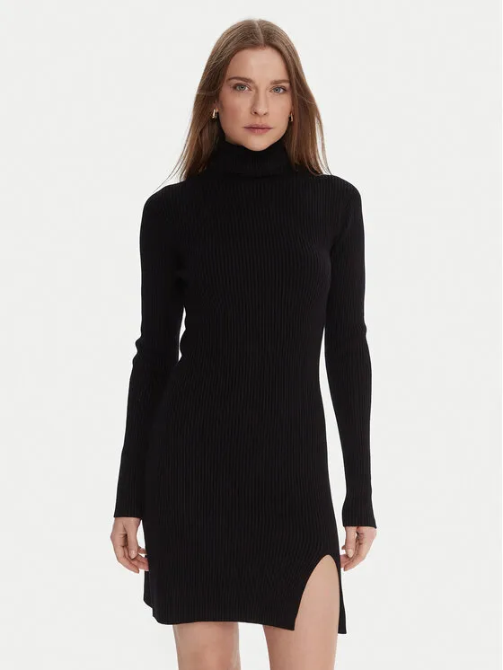 Φόρεμα υφασμάτινο · Μαύρο · Mini