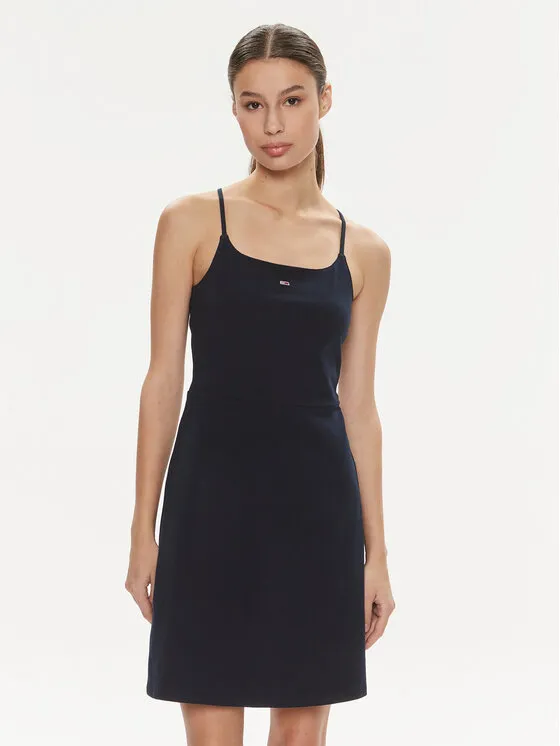 Φόρεμα καλοκαιρινό · Σκούρο μπλε · Mini