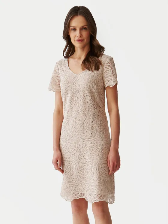 Φόρεμα κοκτέιλ · Μπεζ · Mini