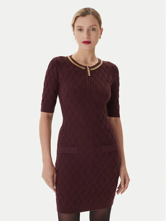 Φόρεμα κοκτέιλ · Μπορντό · Mini