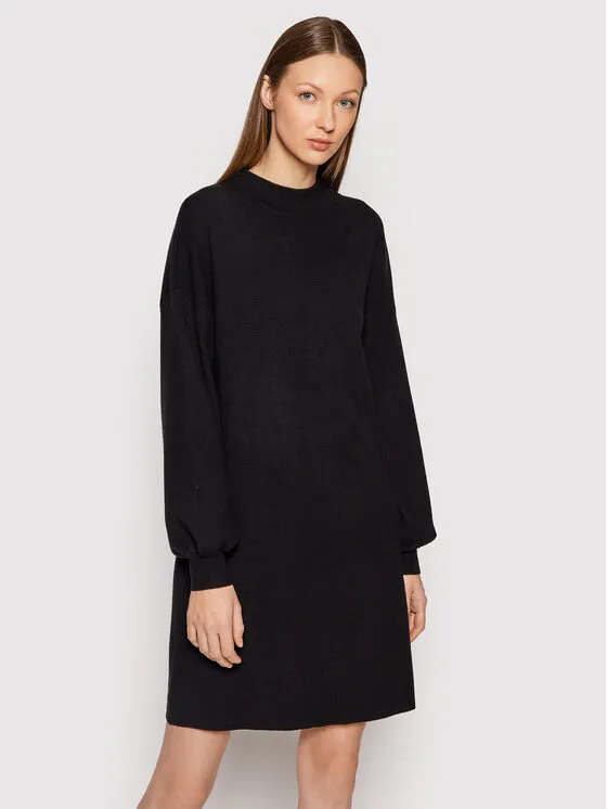 Φόρεμα υφασμάτινο · Μαύρο · Mini