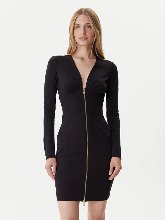 Φόρεμα υφασμάτινο · Μαύρο · Mini