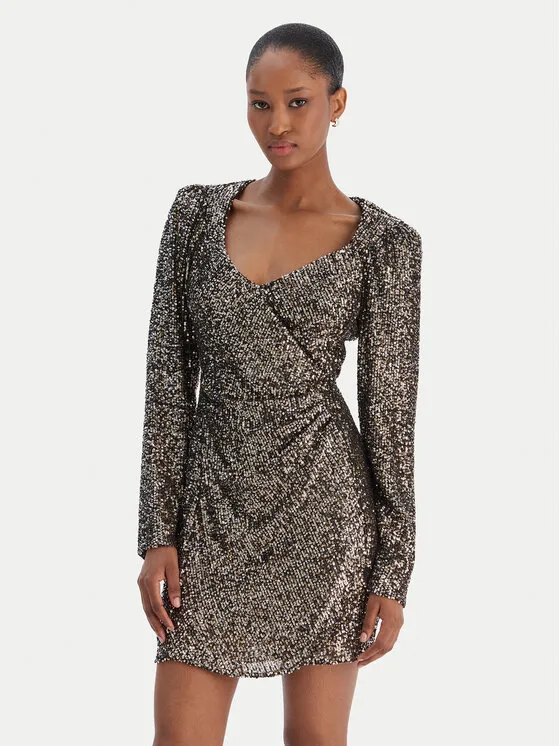 Φόρεμα κοκτέιλ · Ασημί · Mini