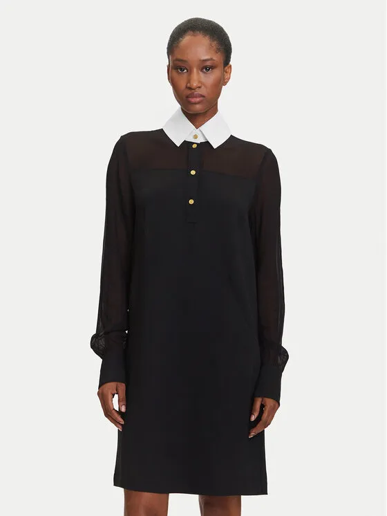Φόρεμα πουκάμισο · Μαύρο · Mini