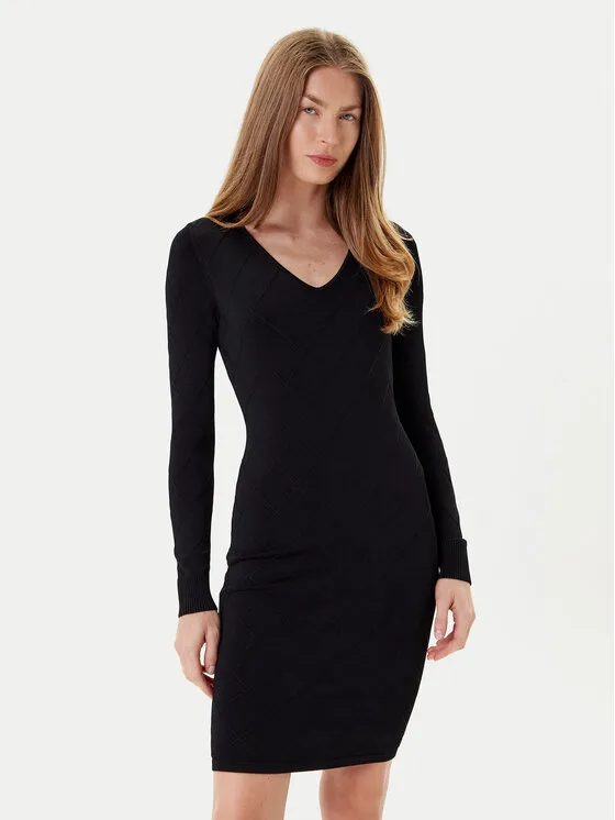 Φόρεμα υφασμάτινο · Μαύρο · Mini