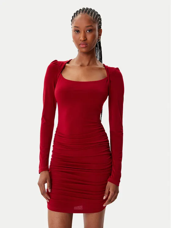 Φόρεμα κοκτέιλ · Μπορντό · Mini