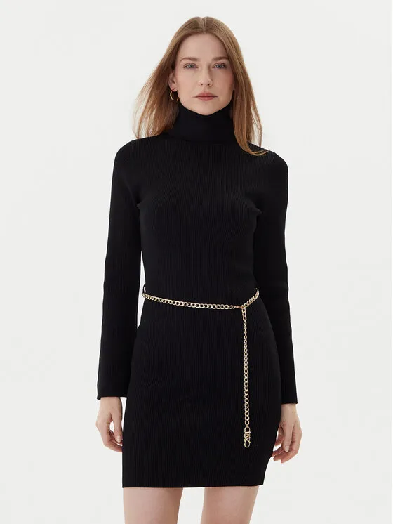 Φόρεμα υφασμάτινο · Μαύρο · Mini