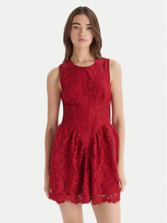 Φόρεμα κοκτέιλ · Κόκκινο · Mini