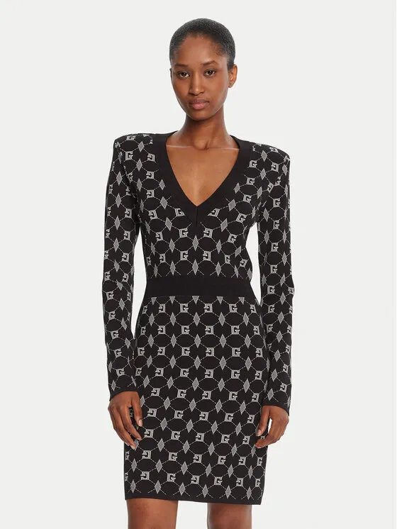 Φόρεμα υφασμάτινο · Μαύρο · Mini