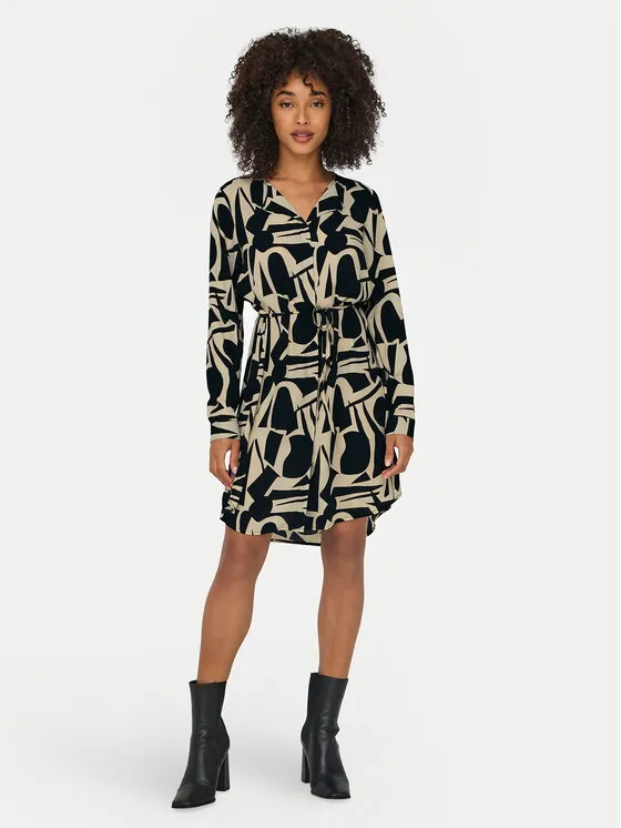 Φόρεμα πουκάμισο · Μαύρο · Mini