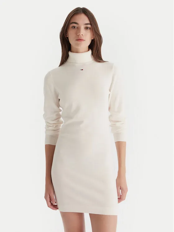 Φόρεμα υφασμάτινο · Εκρού · Mini