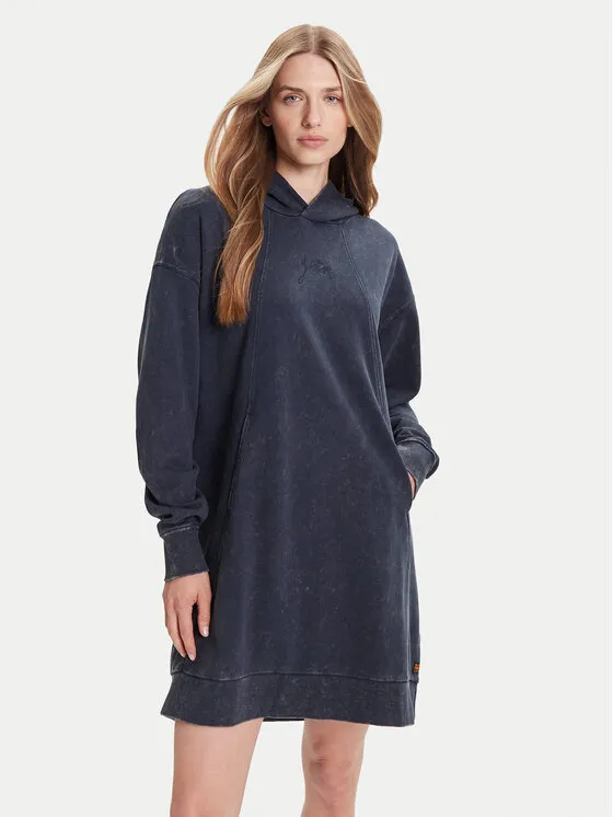 Φόρεμα υφασμάτινο · Μπλε · Mini