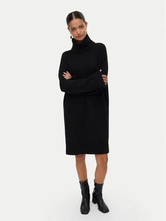 Φόρεμα υφασμάτινο · Μαύρο · Mini