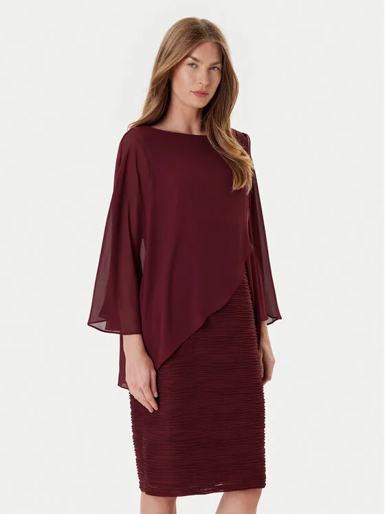 Φόρεμα κοκτέιλ · Μπορντό · Mini