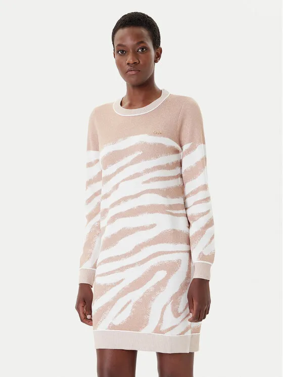 Φόρεμα υφασμάτινο · Μπεζ · Mini